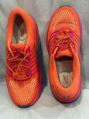 Dansko Kids Bright Orange and Pink Athletic Sneakers